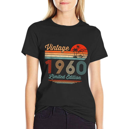 Vintage 1960 Limited Edition 65 Year Old Gifts 65th Birthday  Polyester Blend T-Shirt