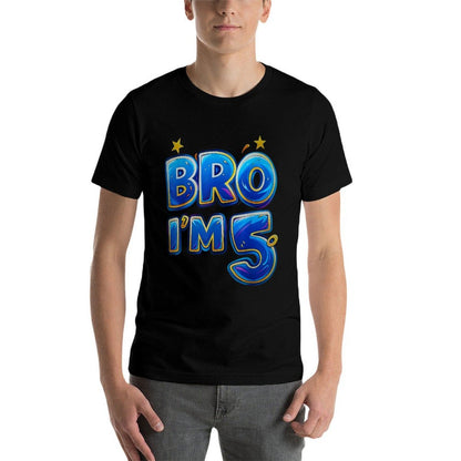 5th Birthday Boy Bro I'm 5 Years Old Party  Lightweight T-Shirt