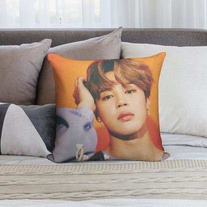 Jimin Soft Shrink-Resistant Throw Pillow