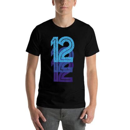 12 Lucky Number 12th Year Birthday Age Sports Team  Classic T-Shirt