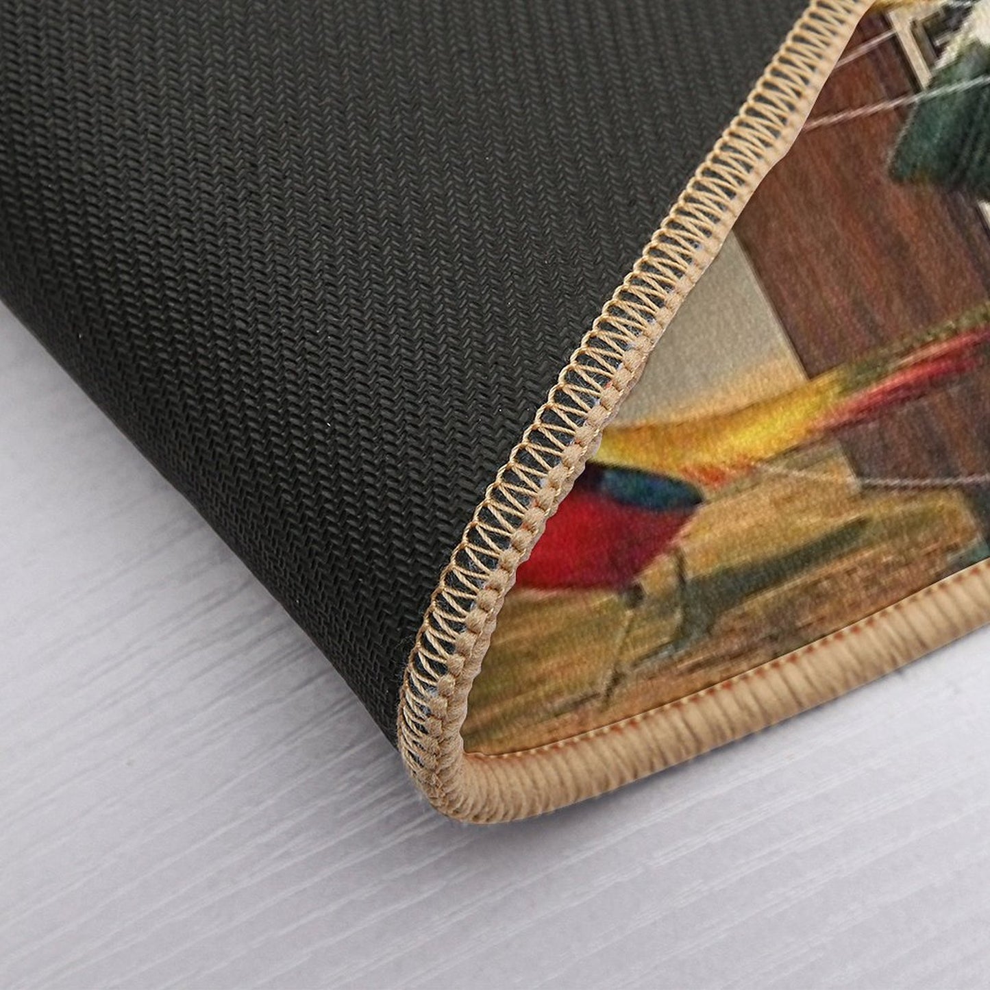 Yellow Echoes of Time  Rapid-Drying Bath Mat