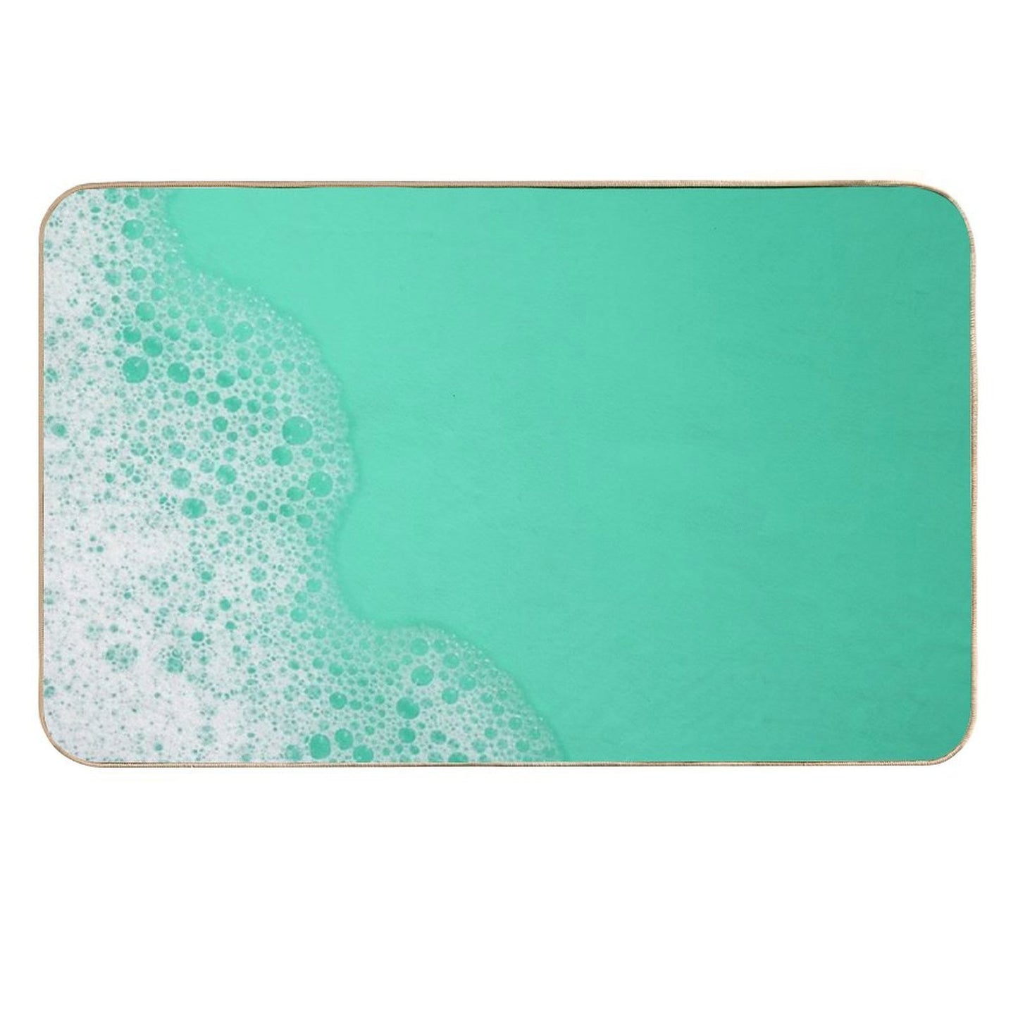 Aquamarine Foam  Rapid-Drying Bath Mat
