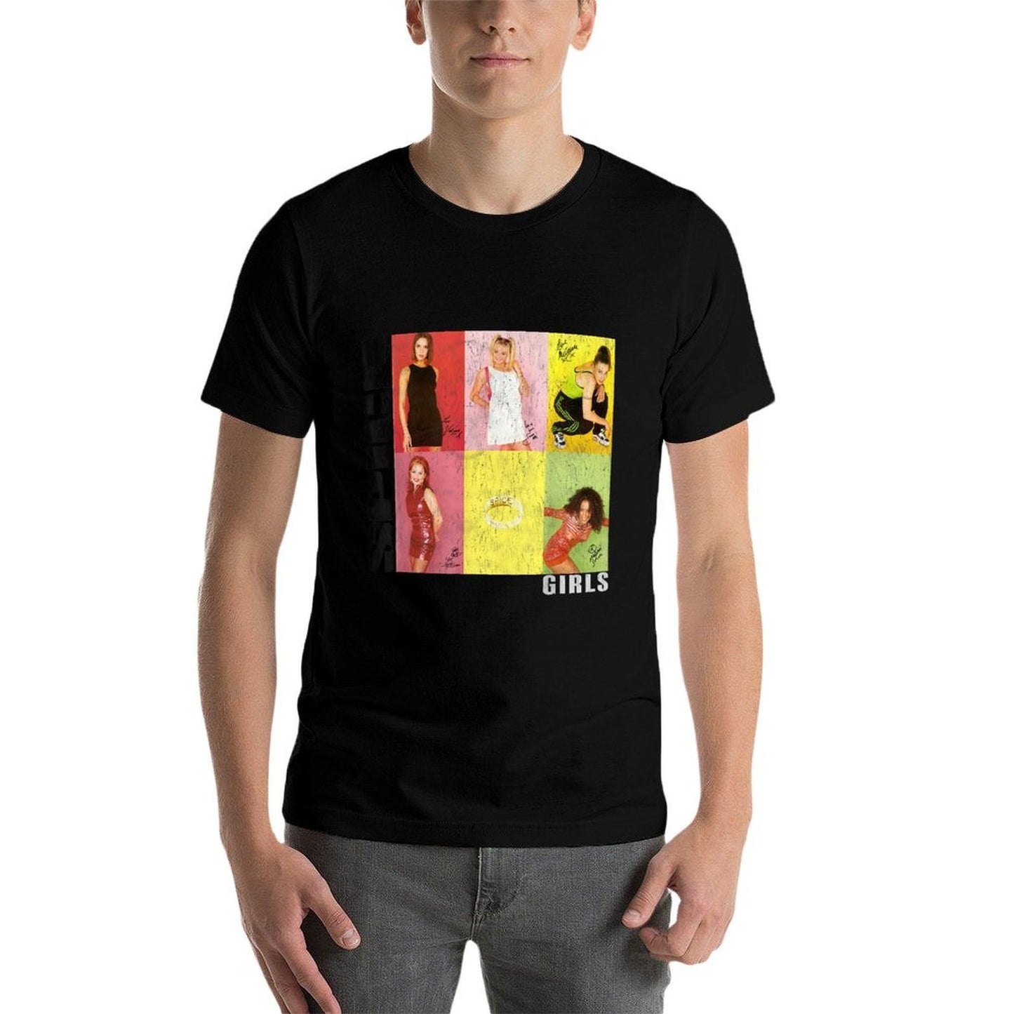 Official Spice Girls Signitures  Polyester Blend T-Shirt