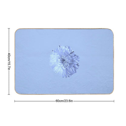 Blue Flower  Multi-Purpose Bath Mat