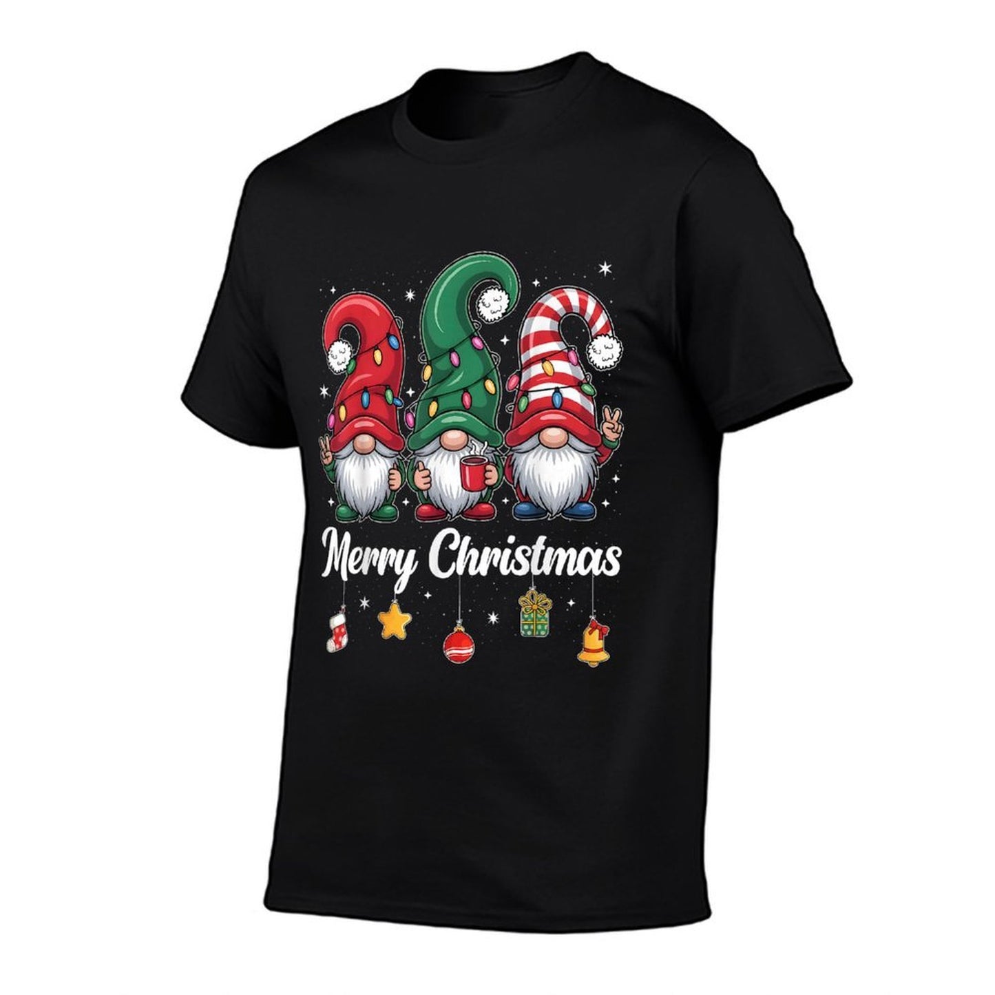 Cute Three Gnomes Merry Christmas Women Girls Kids Family  Affordable Price T-Shirt