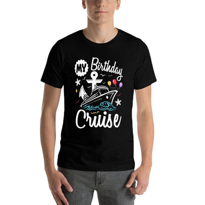 My Birthday Cruise 2025 Ship Vacation Trip Matching Family  Soft T-Shirt