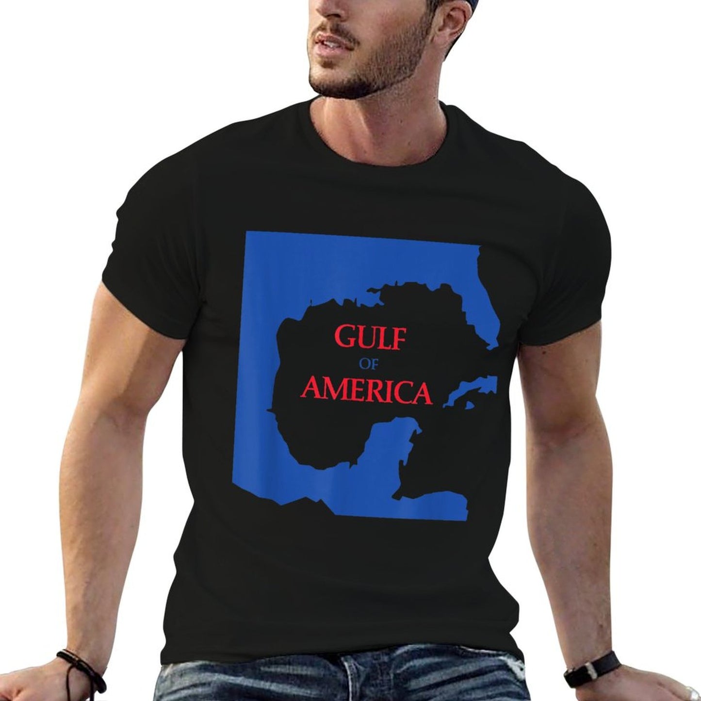 Gulf of USA America Gulf of Mexico Stretchy T-Shirt