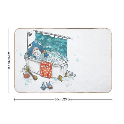 Time for A Bath!  Dirt-Trapping Bath Mat