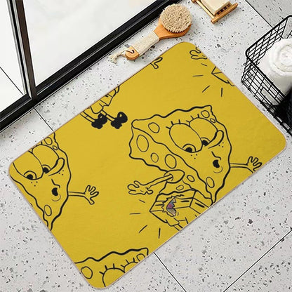 Spongebob Ripped Pants  Spongebob Themed  @HeckinFarOut  Dirt-Trapping Bath Mat