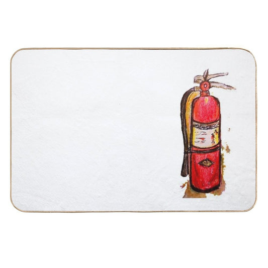 Fire Extinguisher  Long-Lasting Bath Mat
