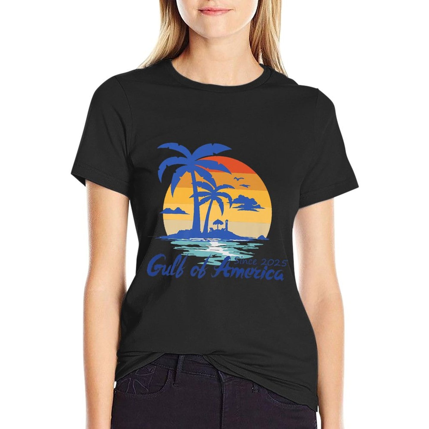 Gulf of US America Vintage 1970s Premium Summer-ready Fabric T-Shirt