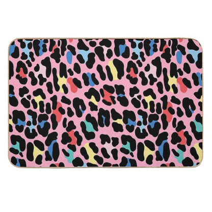 Rainbow Leopard by Elebea  Multi-Purpose Bath Mat
