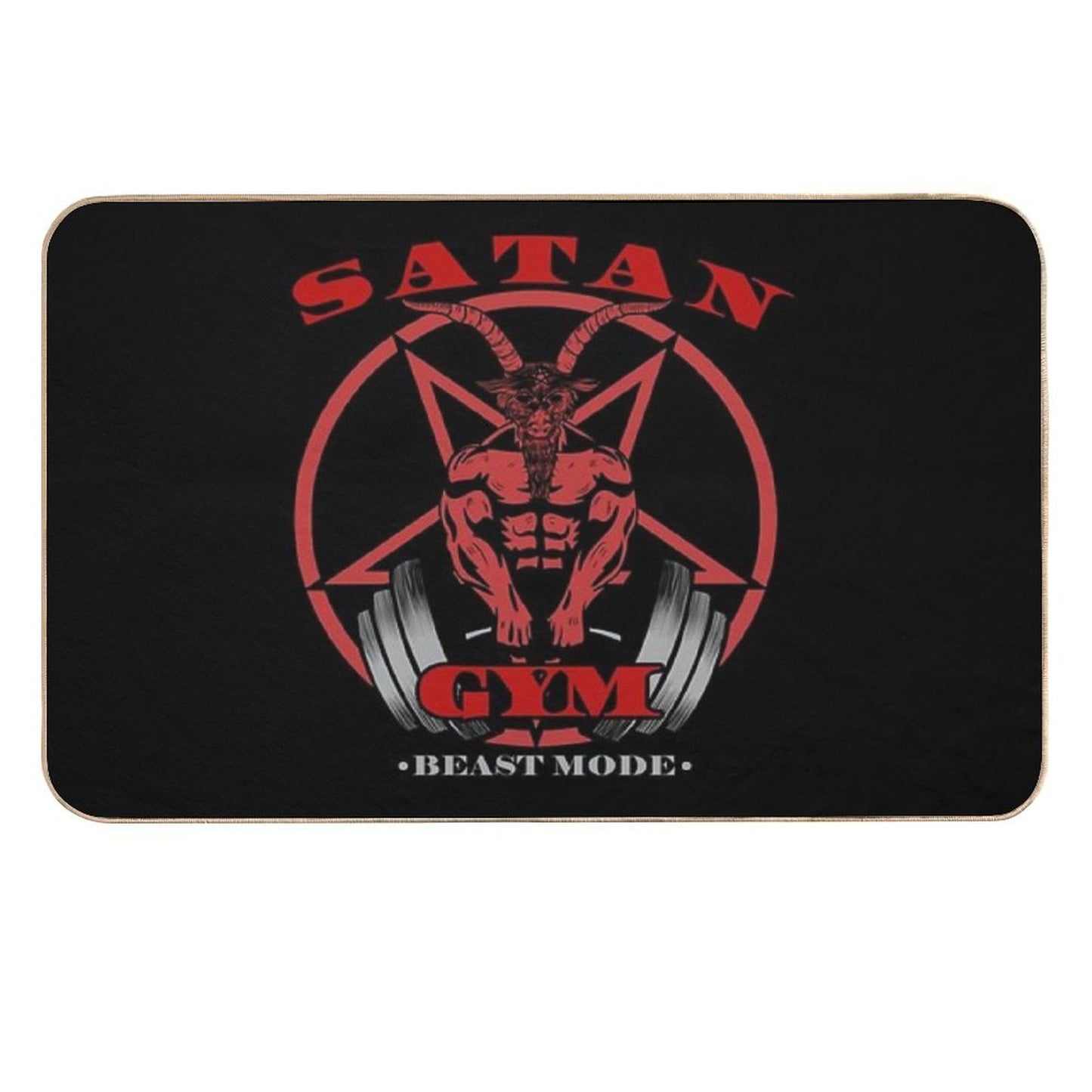 Satan Gym  Dirt-Trapping Bath Mat