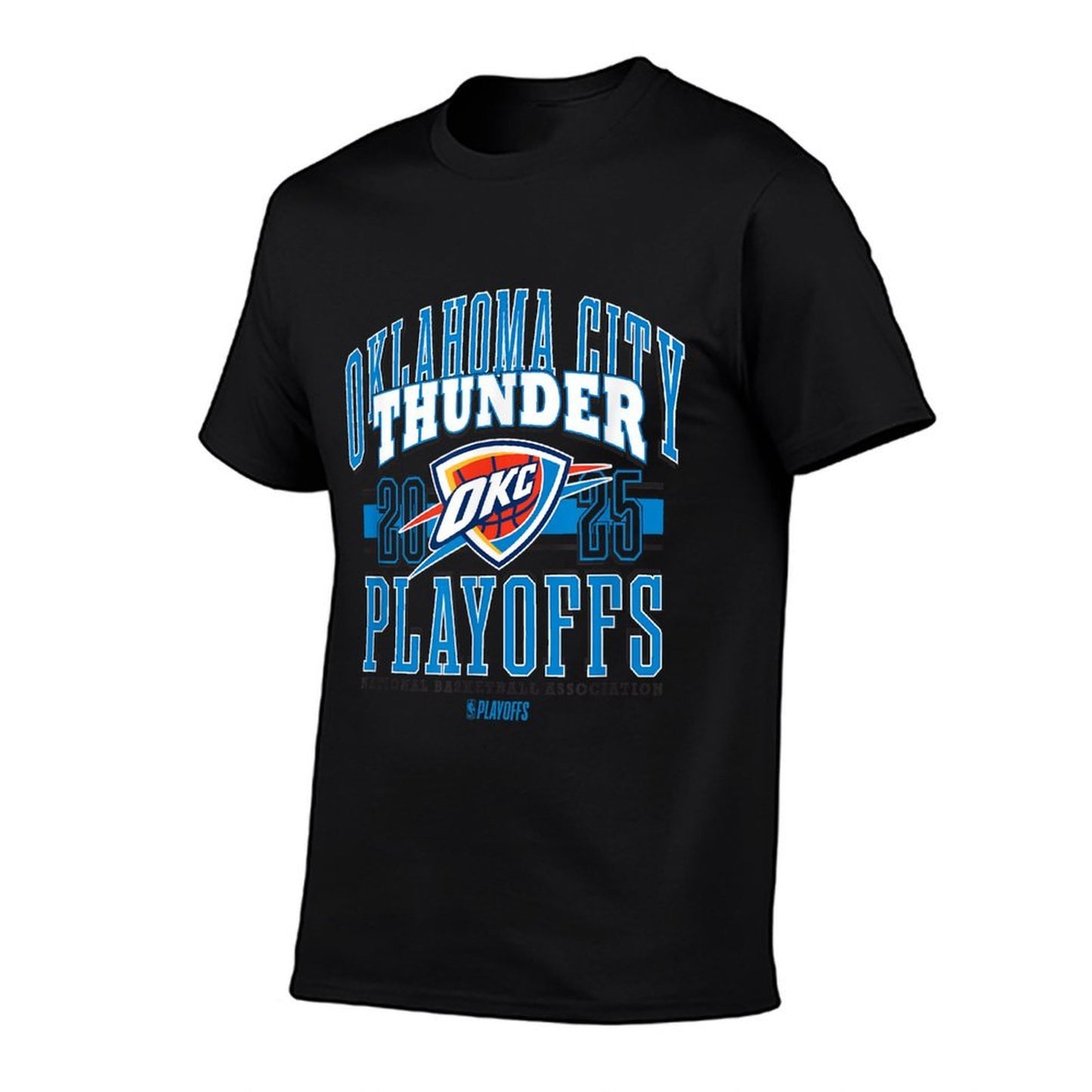 NBA Official Oklahoma City Thunder 2025 Playoffs Showtime  Heathered Texture T-Shirt