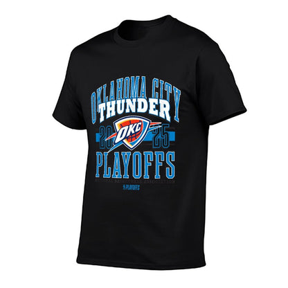 NBA Official Oklahoma City Thunder 2025 Playoffs Showtime  Heathered Texture T-Shirt