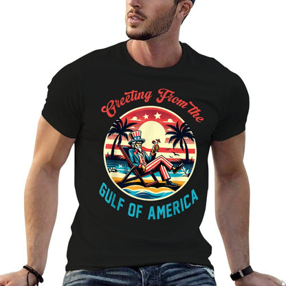 Greeting From The Gulf Of Usa America Trump Patriotic Gulf Moisture-wicking T-Shirt