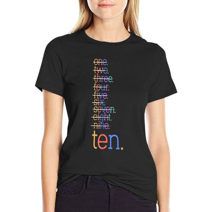 Ten Crossed Out 10th Birthday Design 10-Year-Old  Relaxed-fit T-Shirt