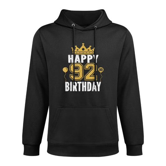 Happy 92nd Birthday Idea For 92 Years Old Man And Woman Layering Staple Hoodie