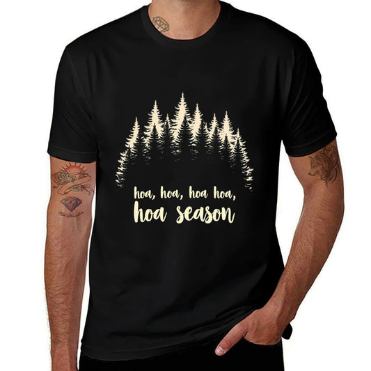 Hoa Hoa Hoa Hoa Hoa Winter Season Twilight Lover Pine Forest  Summer-ready Fabric T-Shirt