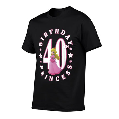 Super Mario Princess Peach 40th Birthday Princess Portrait  Soft T-Shirt
