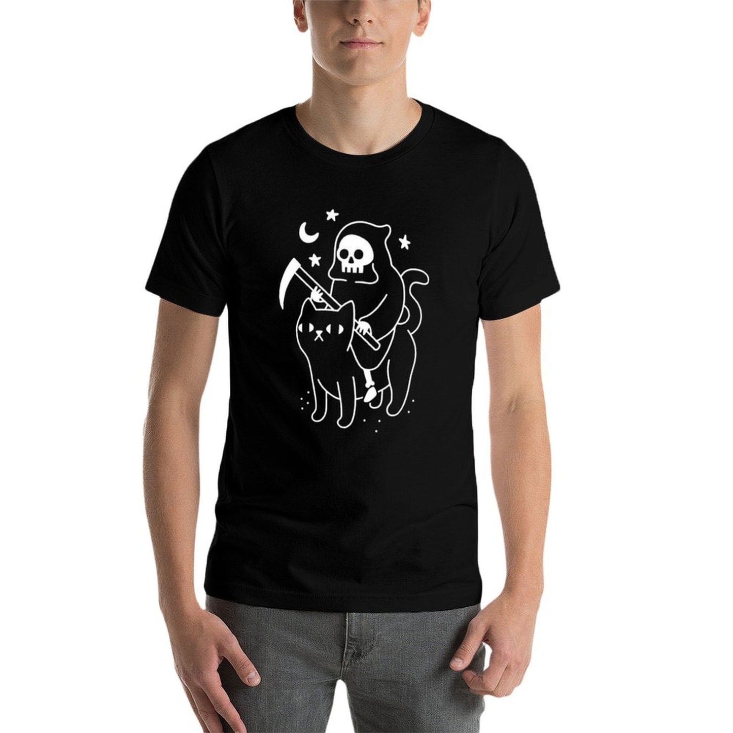 Death Rides A Black Cat  Odor-resistant T-Shirt