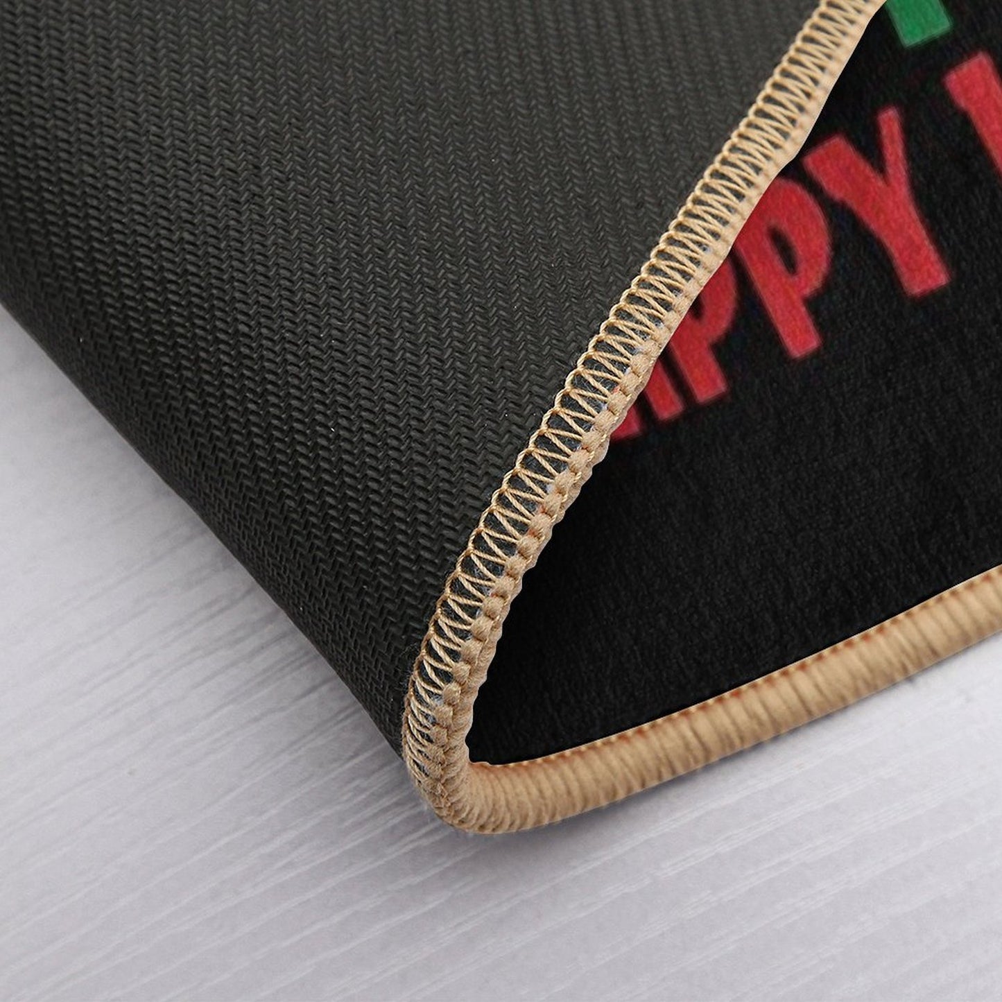 Merry Christmas Kiss My Ass Funny Hanukkah Vacation  Dirt-Trapping Bath Mat