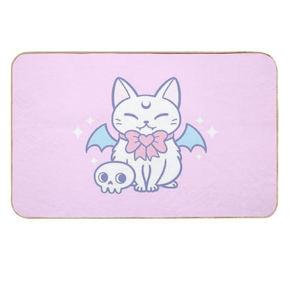 Bat Kitten 02  Nikury  Non-Slip Bath Mat