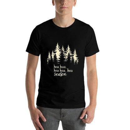 Twilight Lover Pine Forest Hoa Hoa Hoa Hoa Hoa Cozy Season  Tagless Design T-Shirt