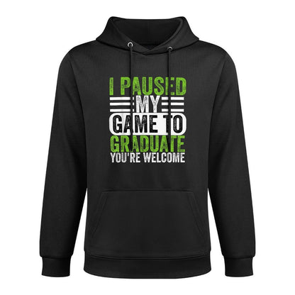 I Paused My Game To Graduate Funny Gamer Graduation Layering Staple Hoodie