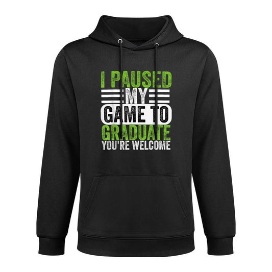 I Paused My Game To Graduate Funny Gamer Graduation Layering Staple Hoodie
