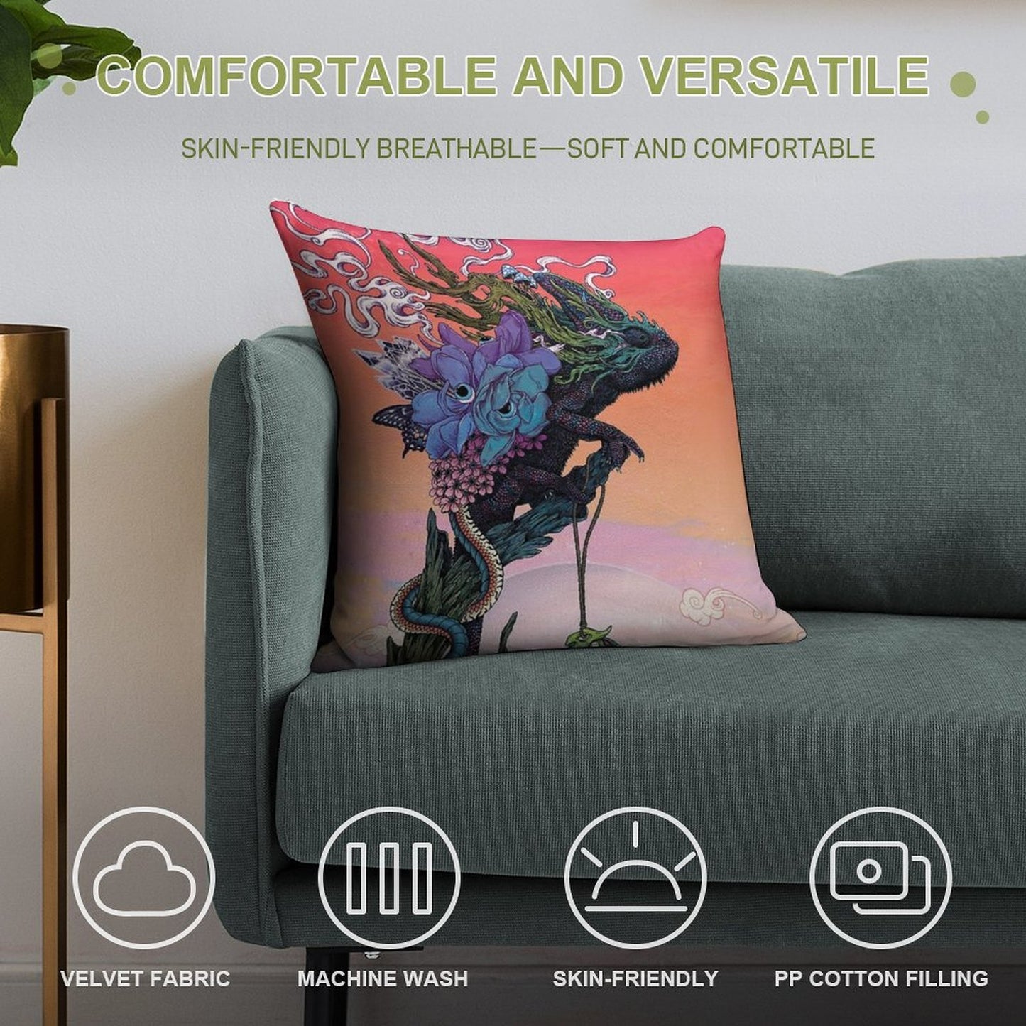Phantasmagoria Soft Style Accent Throw Pillow