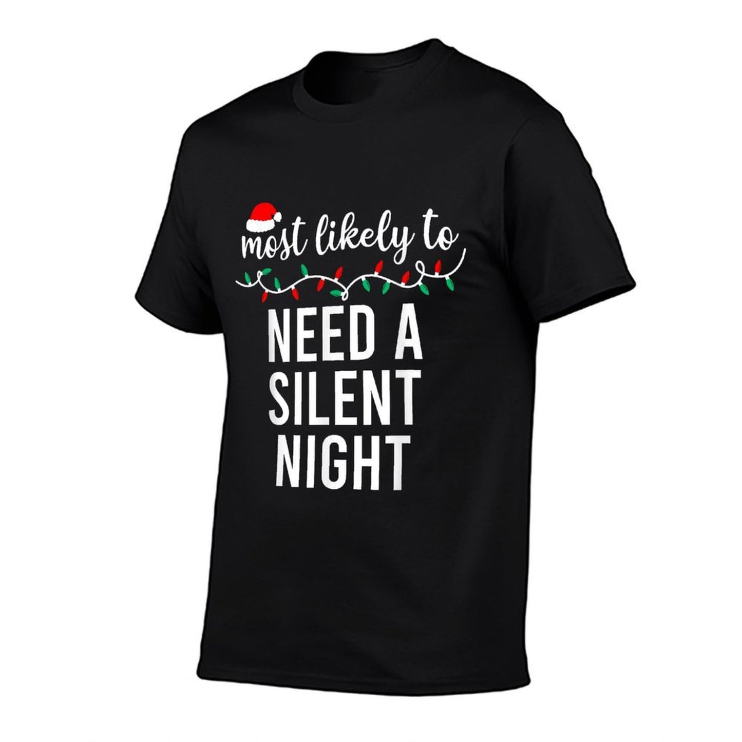 Most Likely To Christmas Matching Family Pajamas Funny  Cotton T-Shirt