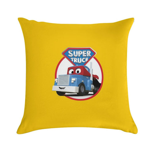 Carl The Super Truck of Car City Soft Ultra-Soft Texture Throw Pillow