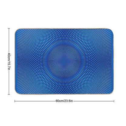 Optical Illusion Blue Face Mask, Shower Curtains, Shirts & More  Multi-Purpose Bath Mat