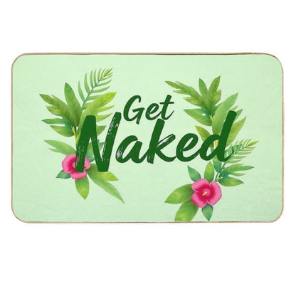 Get Naked, Tropical Jungle, Fun Bathroom  Long-Lasting Bath Mat