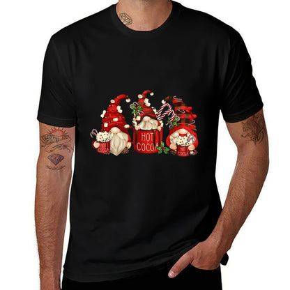 Cute Retro Chocolate Hot Cocoa Mug Funny Gnomes Christmas  Classic T-Shirt