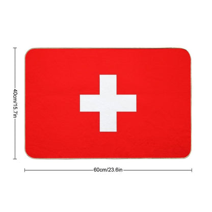 Swiss National Day - Switzerland Flag #6  Odorless Bath Mat