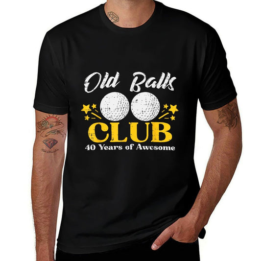 Old Balls Club Golf 40 Years Awesome 40th Birthday Men  Odor-resistant T-Shirt