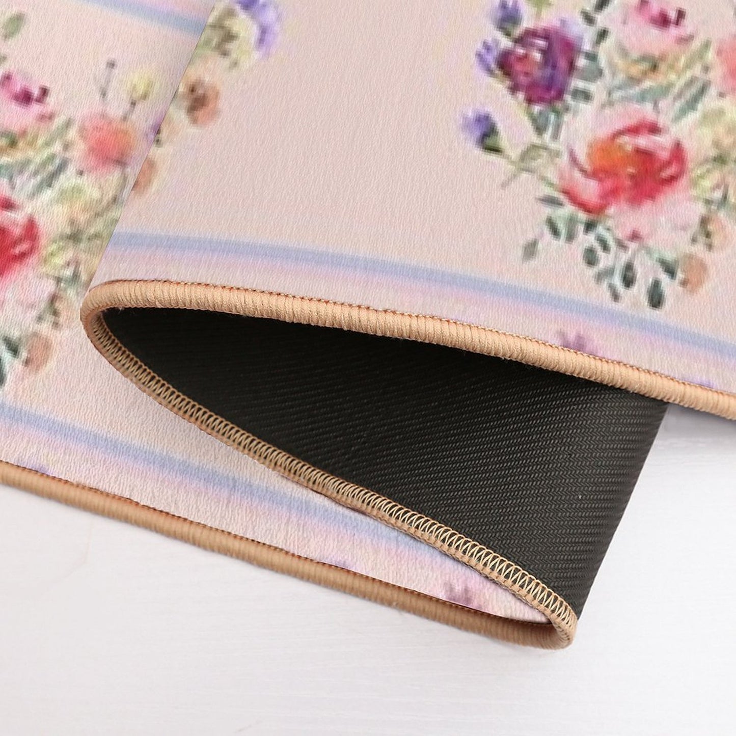 Pastel Garden Flowers  Versatile Bath Mat