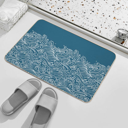 Waves  Stain-Proof Bath Mat