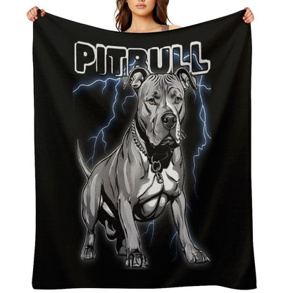 Pitbull Wrinkle-free Throw Blanket