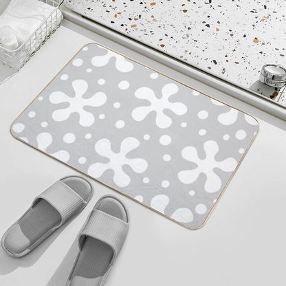 Pretty Mid Century Modern Floral Pattern 836  Odorless Bath Mat