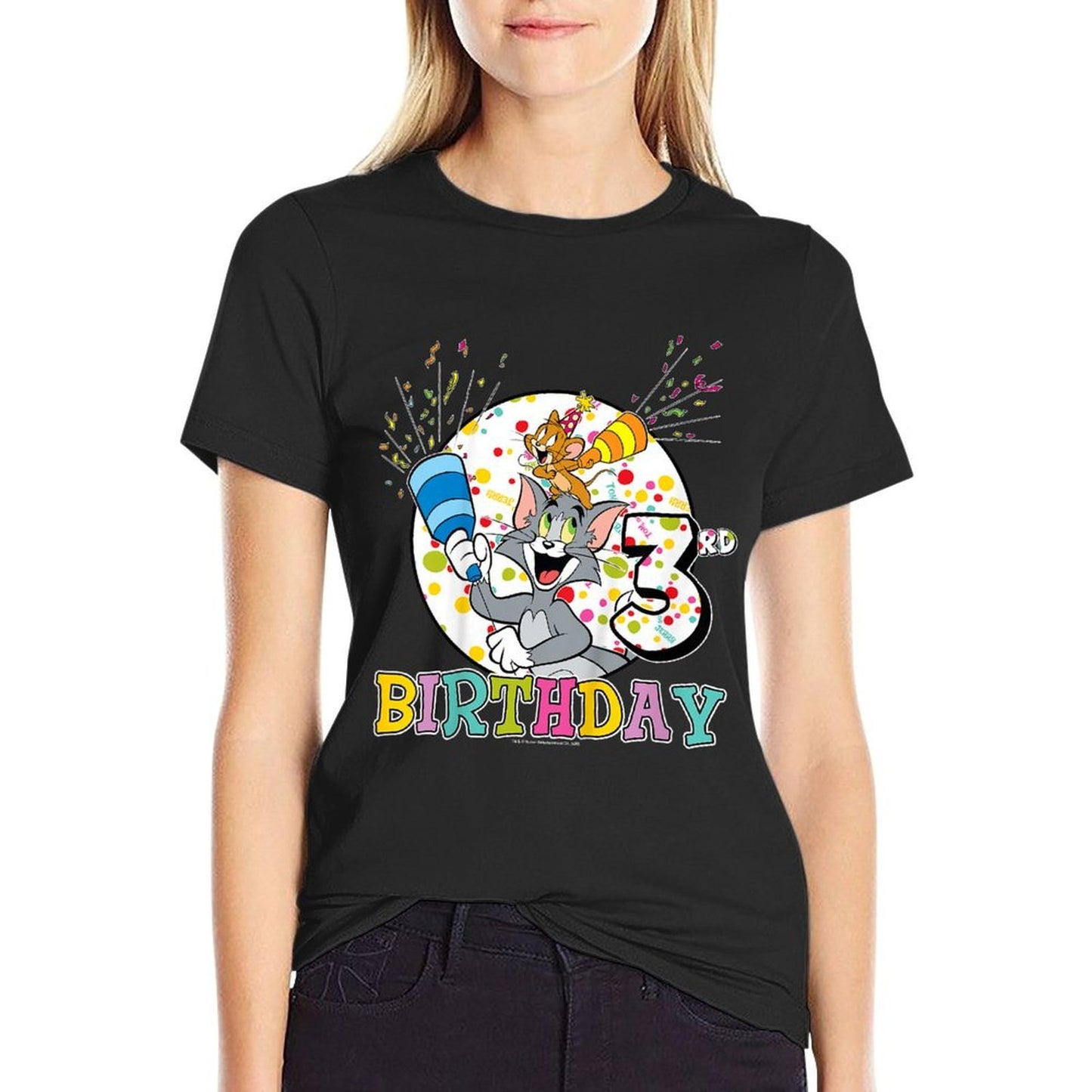 Tom And Jerry 3rd Birthday Portrait  Soft T-Shirt