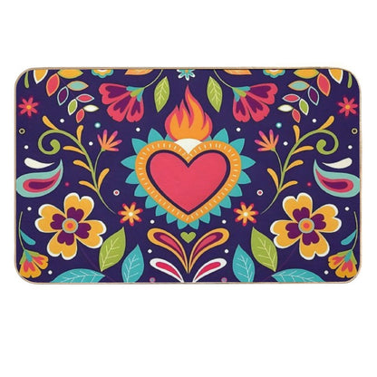 Otomi Sacred Heart  Anti-Trip Bath Mat
