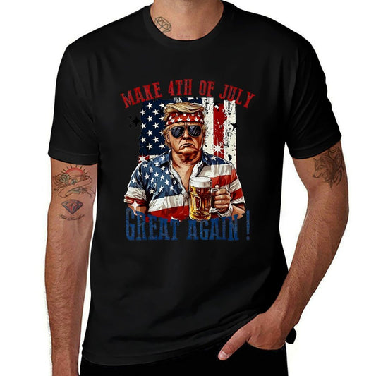 Trump Make 4th of July Great Again  Moisture-wicking T-Shirt
