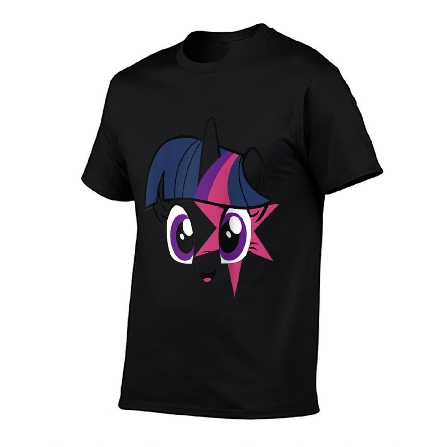 My Little Pony Twilight Sparkle Smiling Face Raglan Baseball  Tagless Design T-Shirt