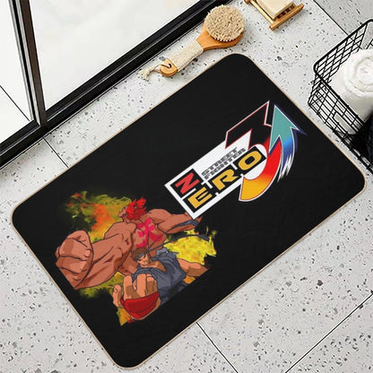 Street Fighter Ryu Akuma Evil Alpha  Dirt-Trapping Bath Mat