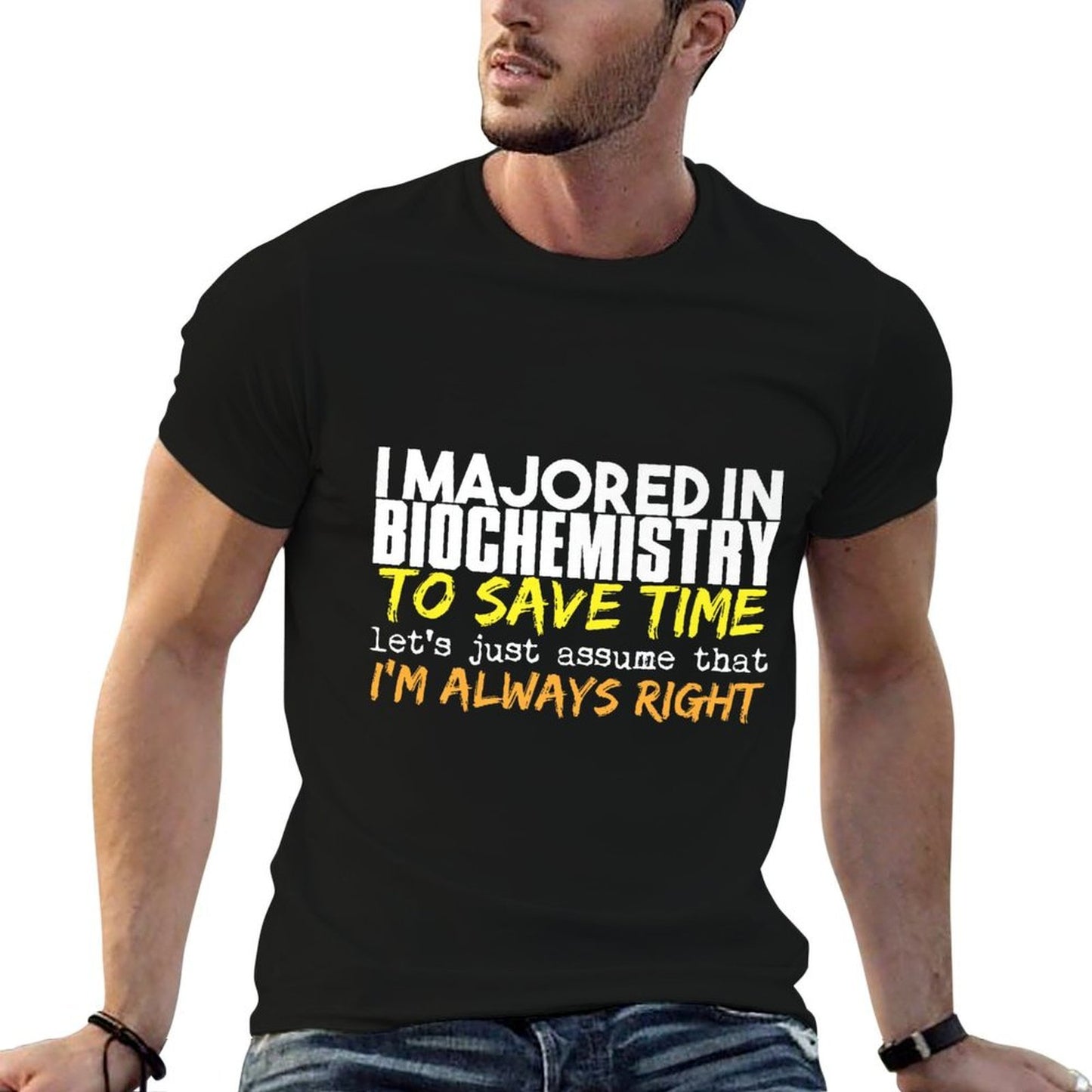 Biochemistry Major Gift for Back to School Gift Premium  Easy-care T-Shirt