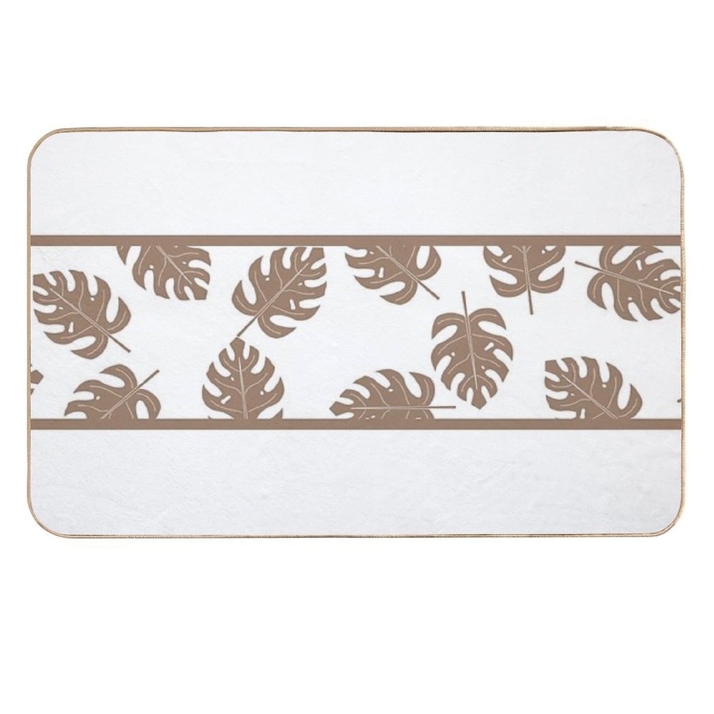 Tan Palms  Odorless Bath Mat