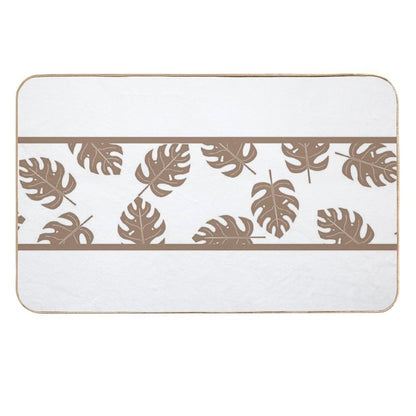 Tan Palms  Odorless Bath Mat